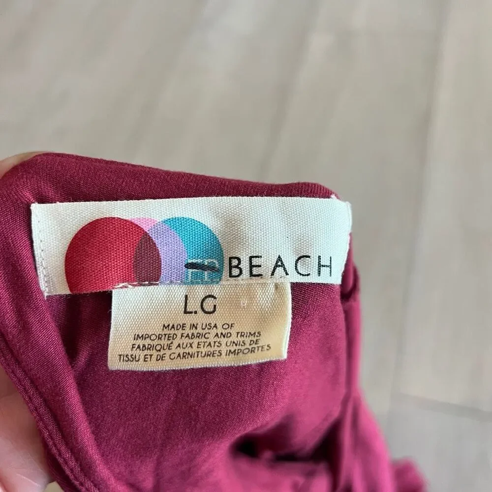 FREE PEOPLE BEACH Chic Yeah Dress Romper - Rumba Red - Large